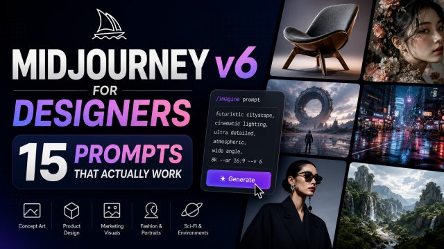 Midjourney v6 for Designers: 15 Prompts That Actually Work